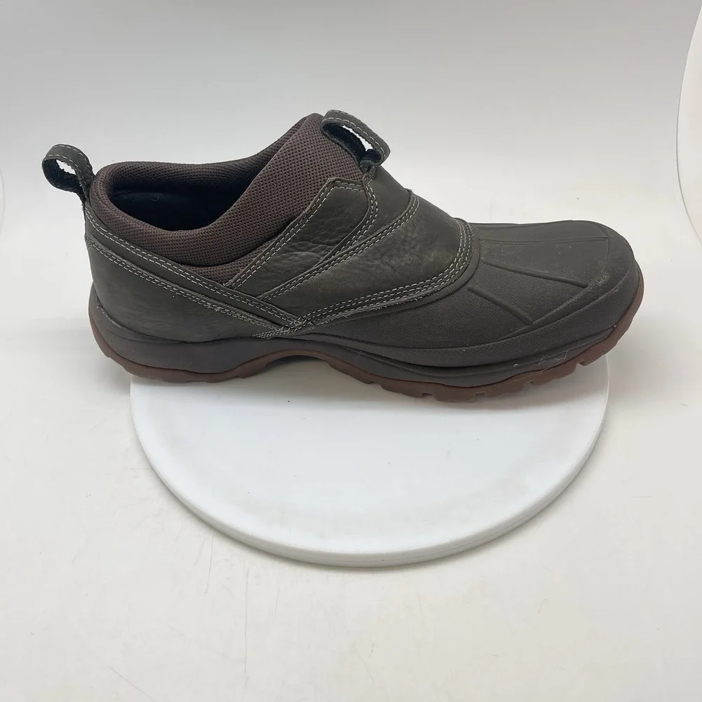 LL Bean Storm Chaser Tek 2.5 Mens 13M Brown Slip On Rubber Low Duck Boots 507173